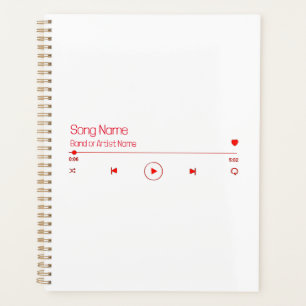 Customizable Your Favorite Music Planner