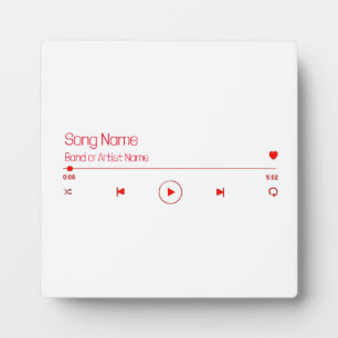 Customizable Your Favorite Music Plaque