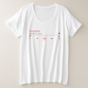 Customizable Your Favorite Music Plus Size T-Shirt