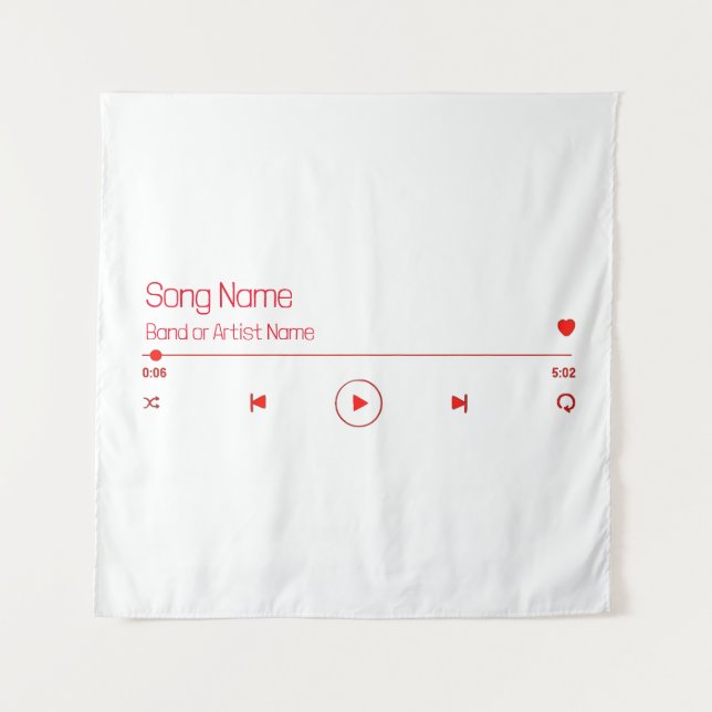 Customizable Your Favorite Music Tapestry (Front)