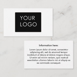 Customizable Your Logo Business Company Enclosure Card