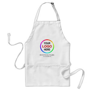 Customizable "your logo here" adult apron