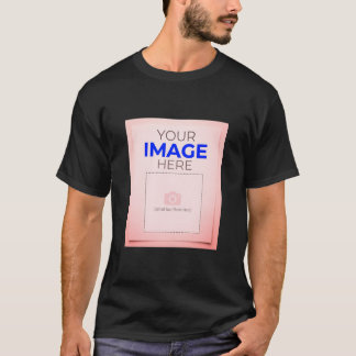 Customizable "Your Logo Here" Minimalist Shield T-Shirt