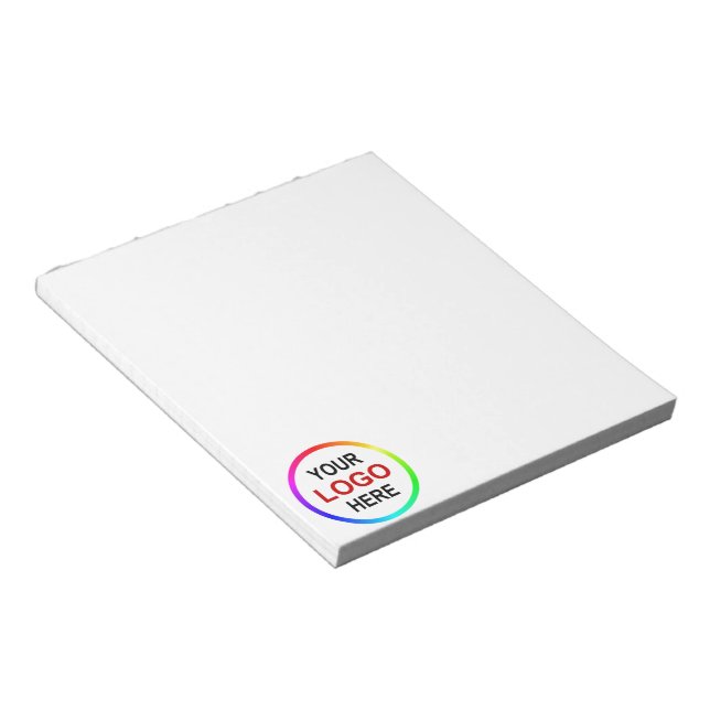 Customizable "your logo here" notepad (Angled)