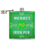 Customizable Your Name Irish Pub Green