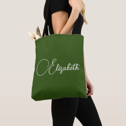 Customizable Your Own Name Typography Template Tote Bag