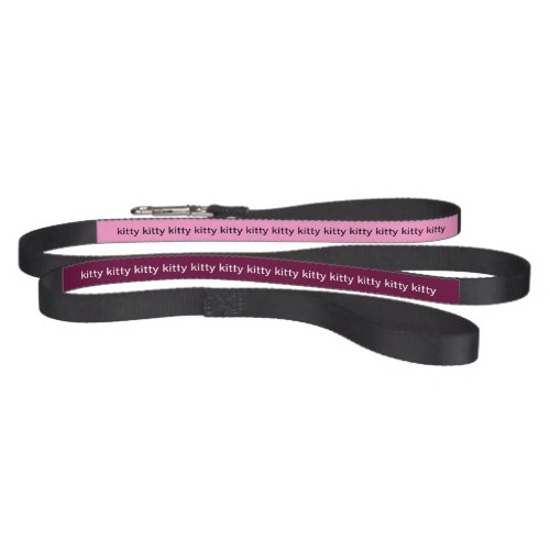 Customizable YOUR Text Cat Leash