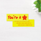 Customizable "You're A Star" Mini Bookmarker (Desk)