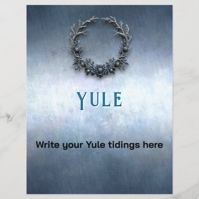 Customizable Yule Book of Shadows Page (Front)