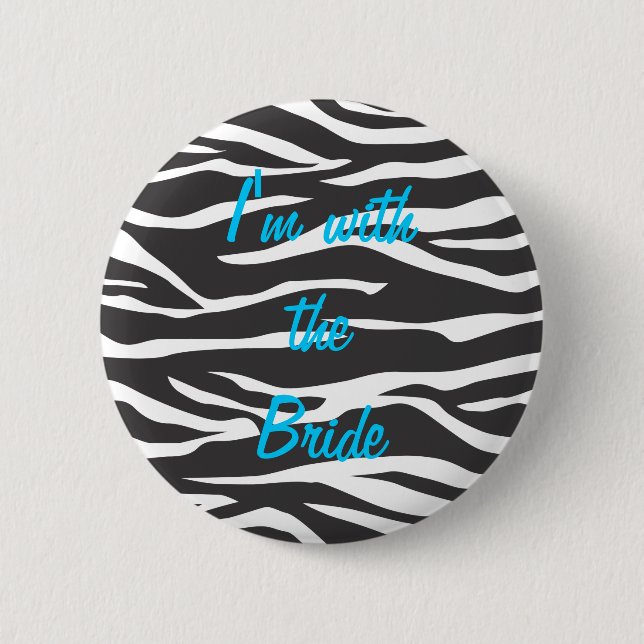 Customizable Zebra Button (Front)