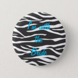 Customizable Zebra Button at Zazzle