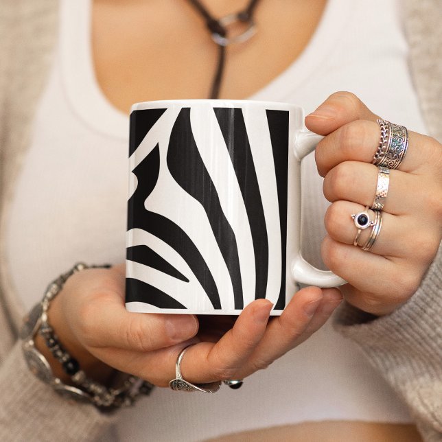 Customizable zebra print coffee mug (Creator Uploaded)