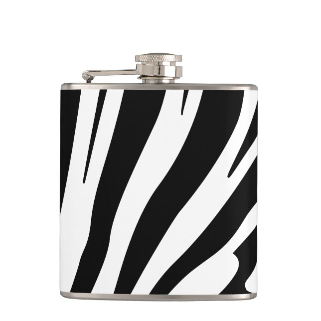 Customizable zebra print flask (Front)