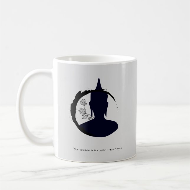 Customizable Zen Mug with Personalized Message (Left)