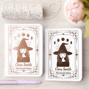 Customizable Zodiac Feminist Gift Birthday Witchy Foil Vow Books