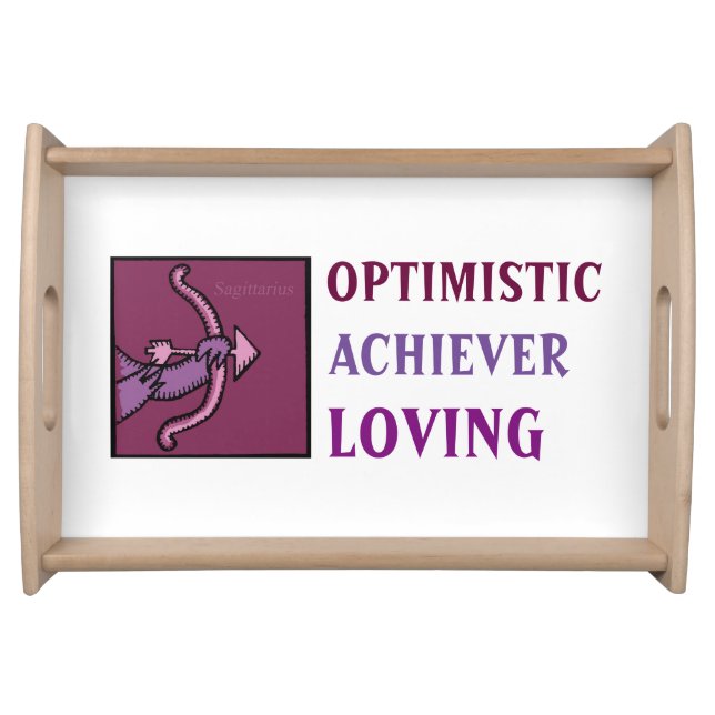 Customizable Zodiac Signs Sagittarius S Tray (Front)