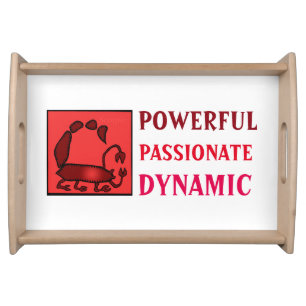Customizable Zodiac Signs Scorpio serving tray