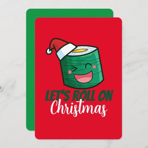 CustomizableLets Roll on Christmas Invitation