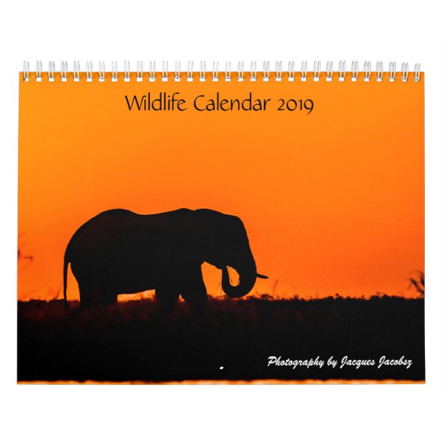 Customization Wildlife Calender Calendar (Cover)