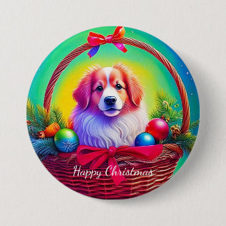 Customize 2026 Cutest Loyal Christmas Dog Button