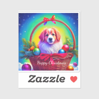 Customize 2026 Cutest Loyal Christmas Dog Sticker