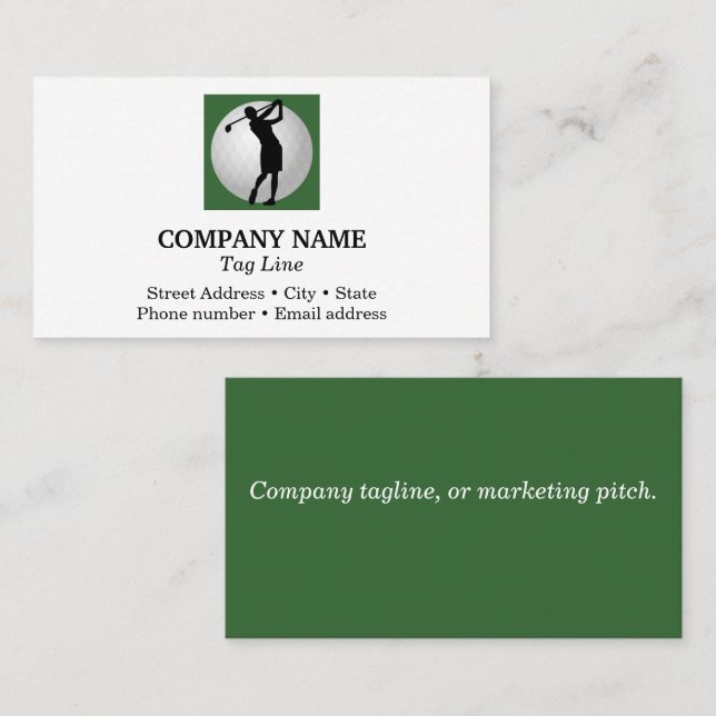 Customize 2 Side Business Card with Logo (Front/Back)