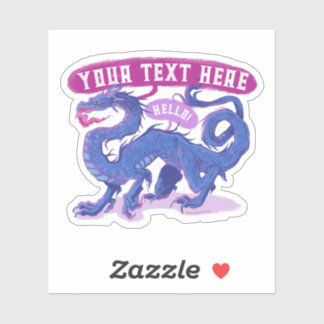 Customize A Dragon Sticker Great Gift