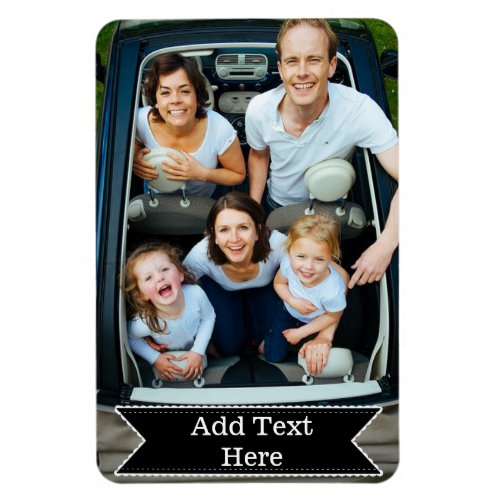 Customize a Family Photo Magnet Add Text