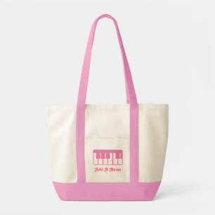 Customize A Piano Music Tote Bag