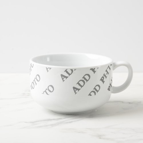 Customize Add Name Photo Artwork Soup Bowl Mug