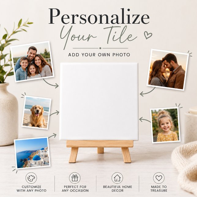Customize Add Name Photo or Artwork Ceramic Tile (Customize Add Name Photo or Artwork Ceramic Tile)