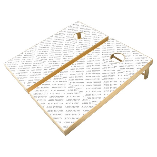 Customize Add Name Photo or Artwork Cornhole Set (Angled)