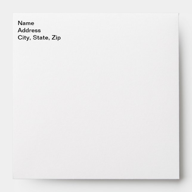 Customize Add Name Photo or Artwork Envelope (Front)