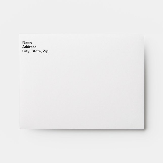 Customize Add Name Photo or Artwork Envelope (Front)