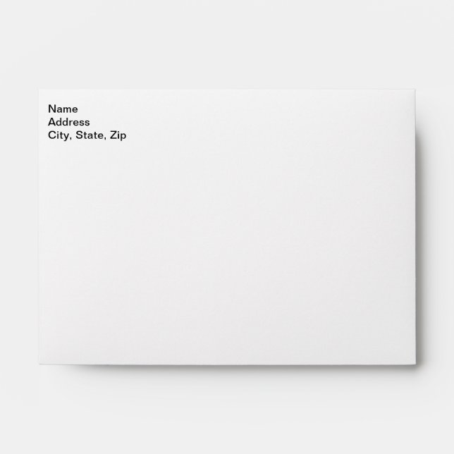 Customize Add Name Photo or Artwork Envelope (Front)