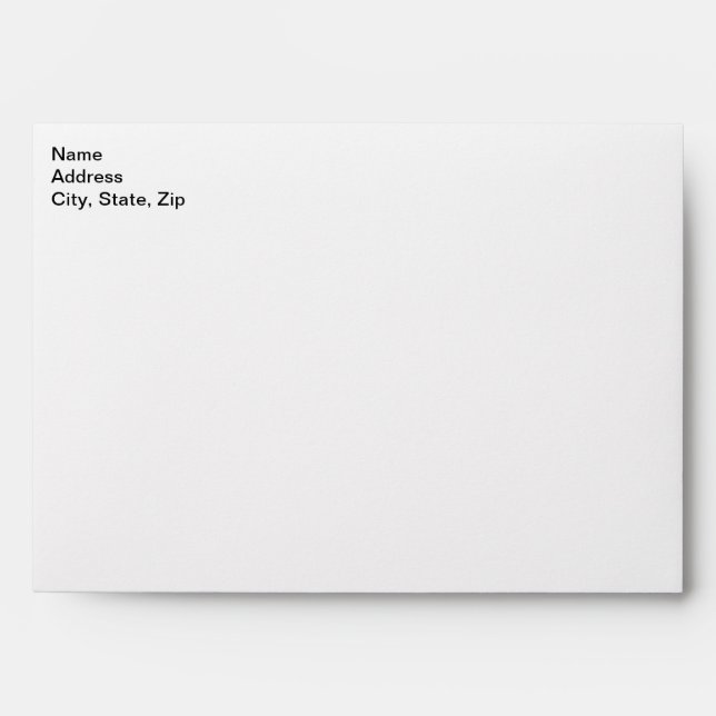 Customize Add Name Photo or Artwork Envelope (Front)