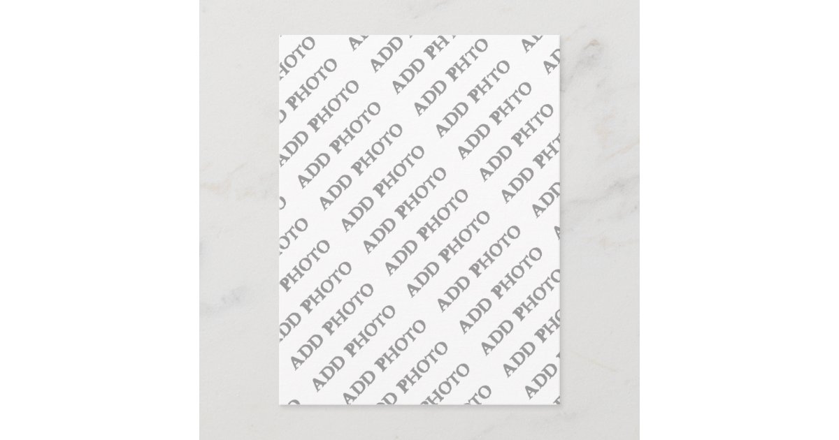 Customize Add Name Photo or Artwork Postcard Zazzle