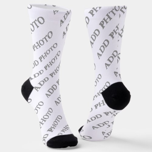 Customize Add Name Photo or Artwork Socks