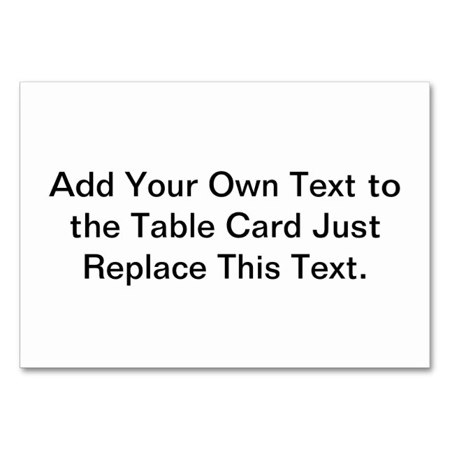 Customize Add Name Photo or Artwork Table Number (Front)