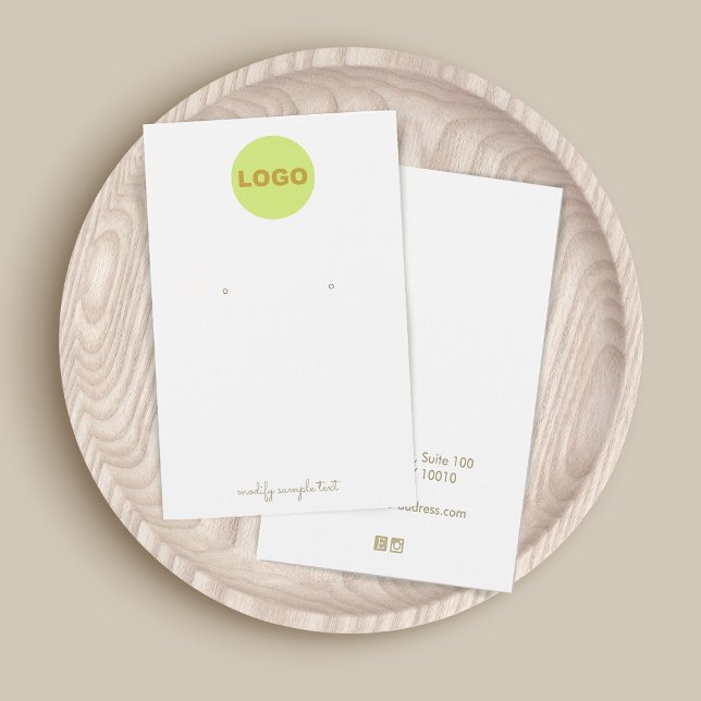 Customize  Add Your Logo Earring Display  (Creator Uploaded)