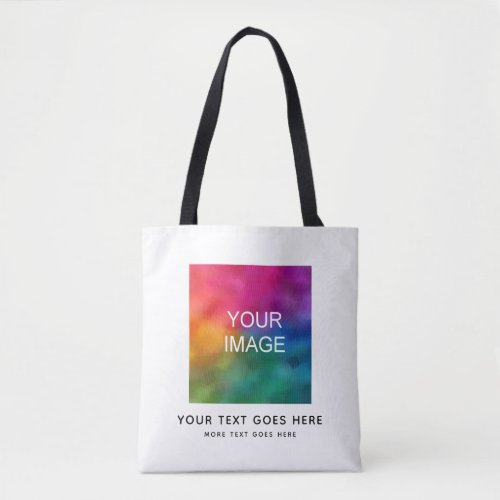 Customize Add Your Text Image Photo Logo Here Tote Bag