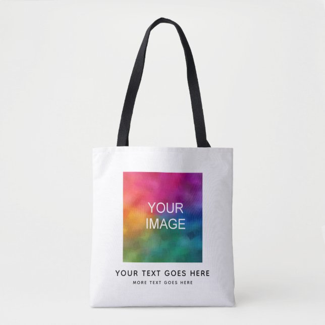Customize Add Your Text Image Photo Logo Here Tote Bag (Front)
