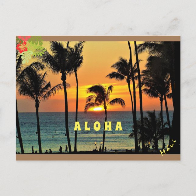 Customize Aloha - Maui Postcard (Front)