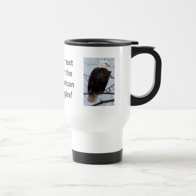 Customize American Bald Eagle Travel/Commuter Mug (Right)