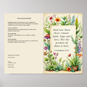 Customize and Download Church Bulletin Poster