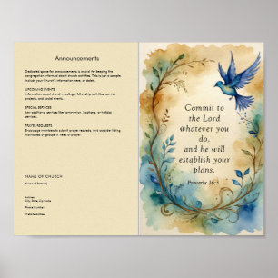 Customize and Download Church Bulletin Poster