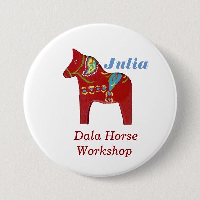 Customize and Personalize Name Tag Pinback Button (Front)