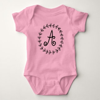Customize and personalized monogram baby suite. baby bodysuit