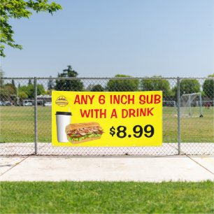 Customize Any 6 Inch Sub With A Drink Add Logo Banner