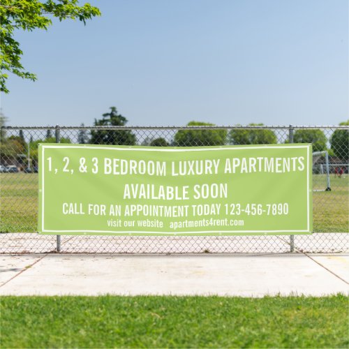 Customize Apartments For Rent Multi Colored Large Banner